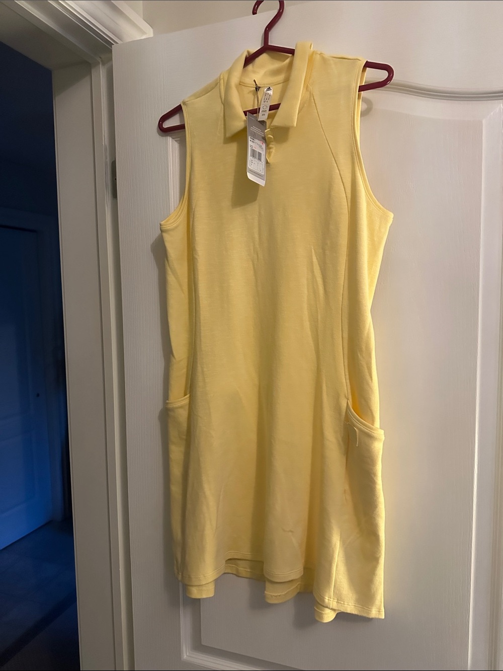 Adidas Adipure Golf Dress in Soft Yellow